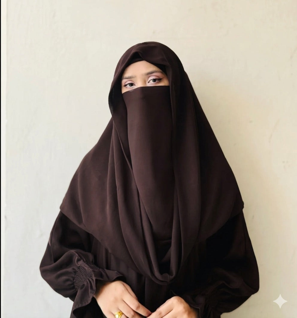 Misri Hijab - Darkbrown