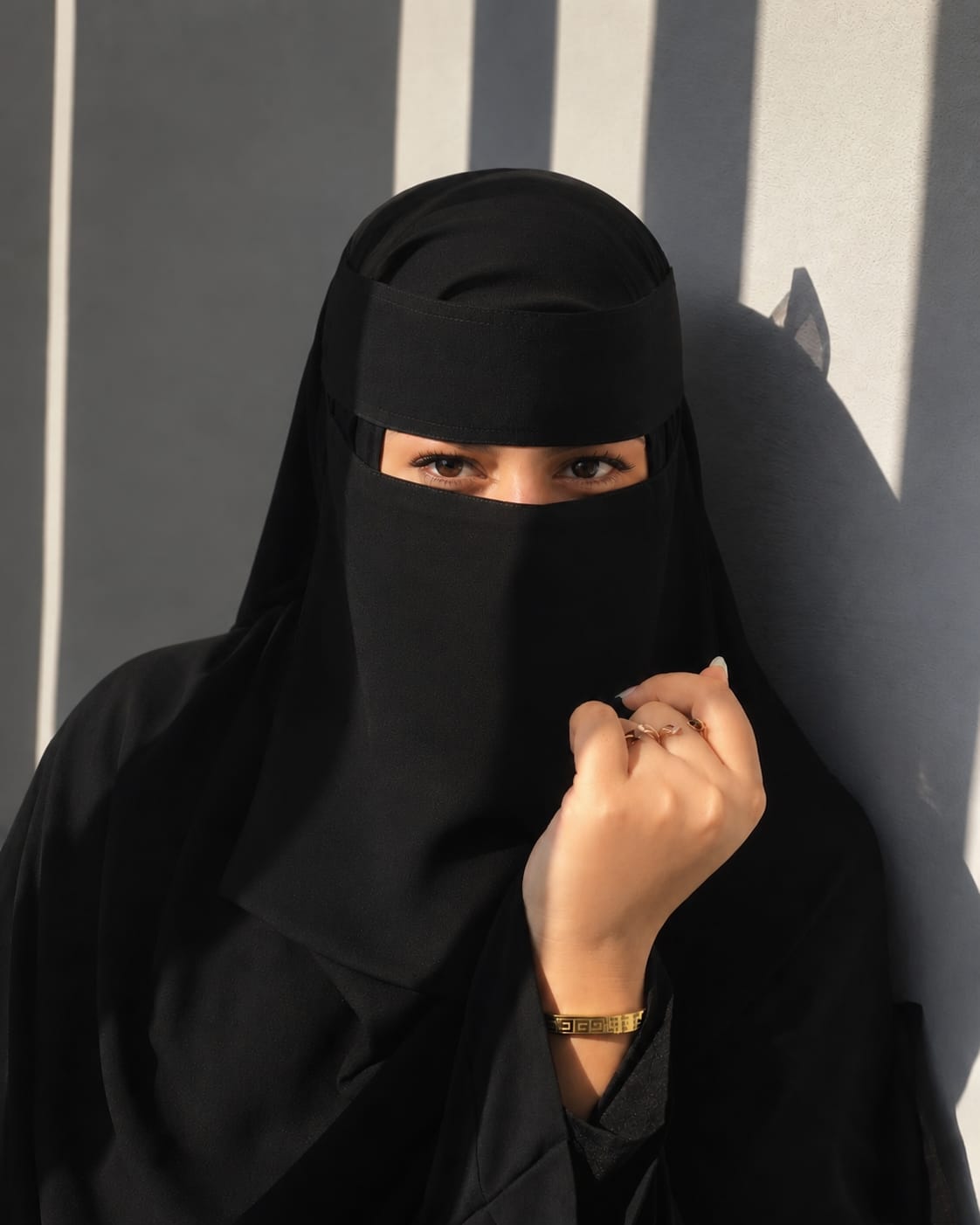 Black Saudi Niqab - WOMEO