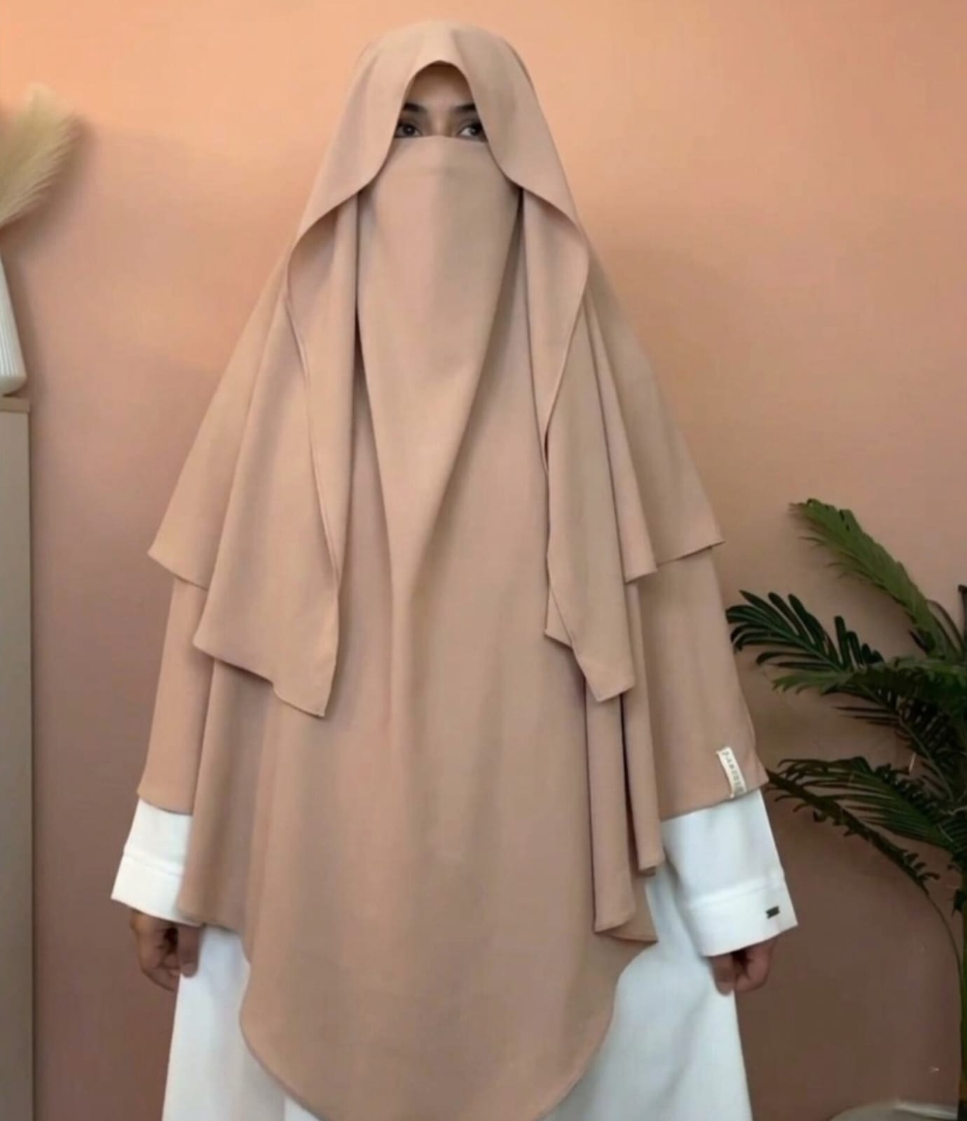 Butterfly Khimar Hijab - Skin