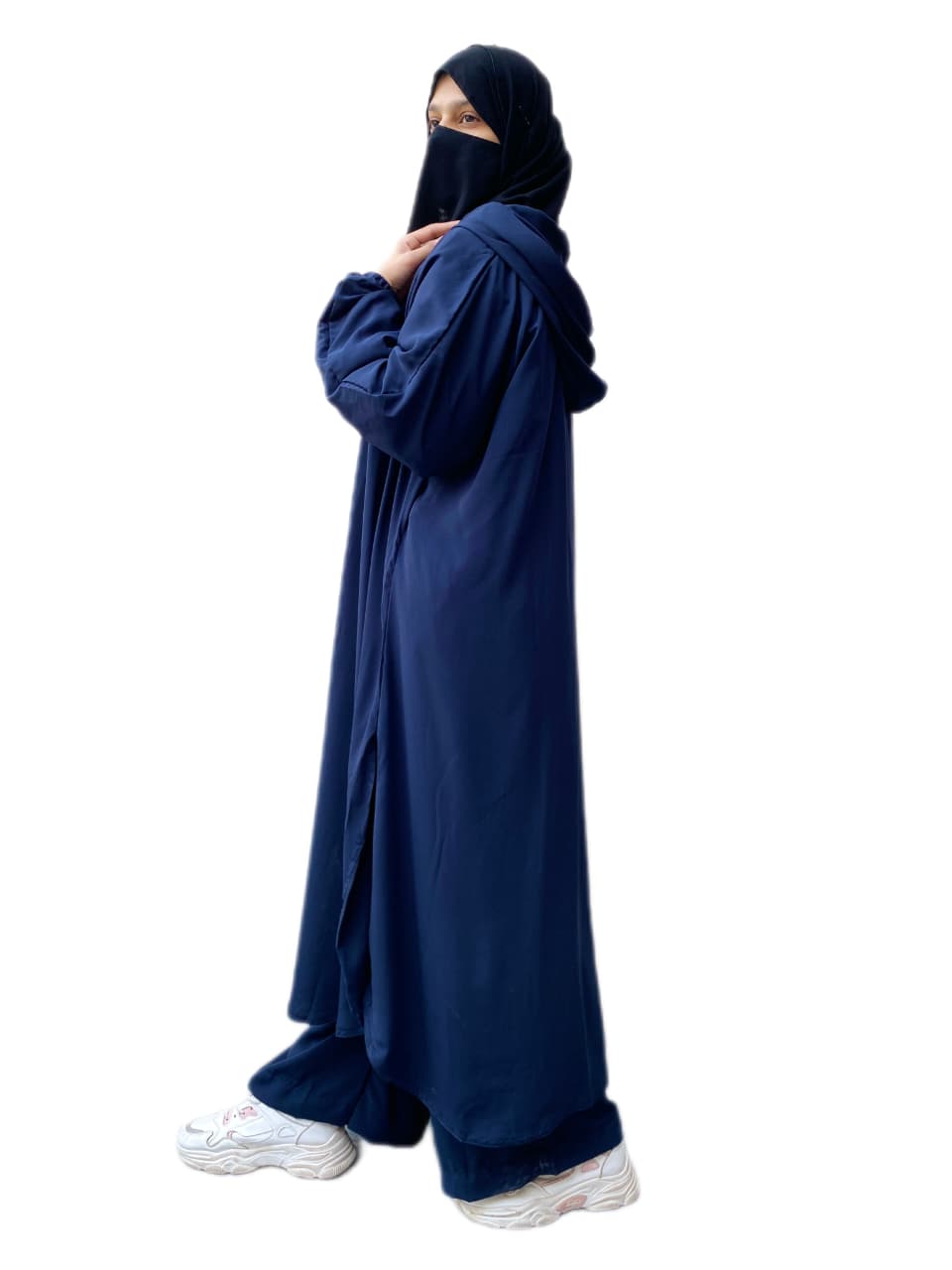 Hoodie Jilbab - Navy Blue