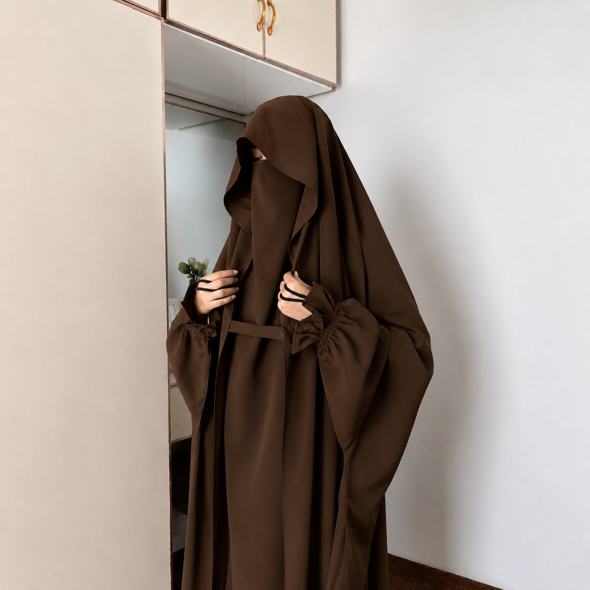 Saudi Jilbab - Dark Brown