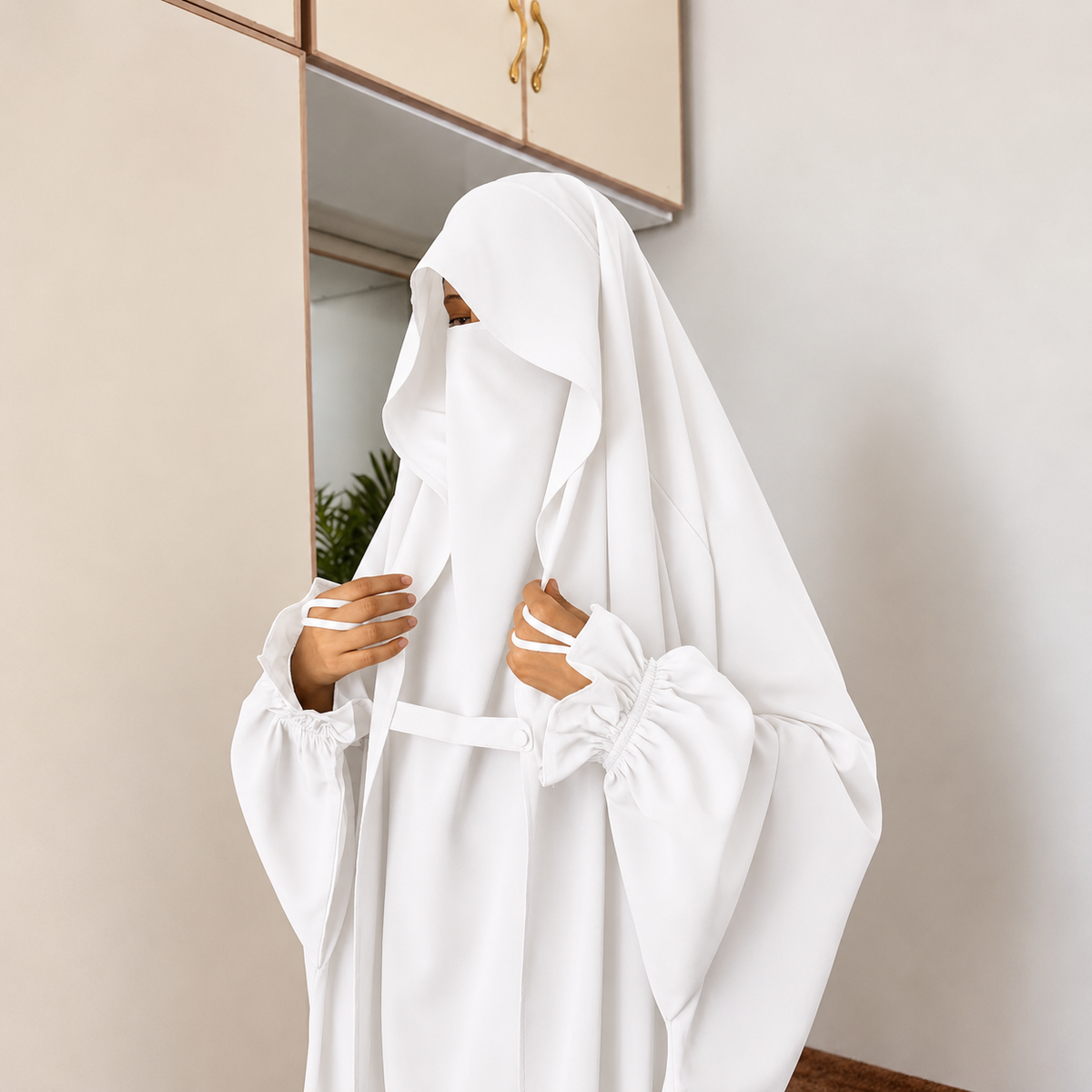 Saudi Jilbab - White